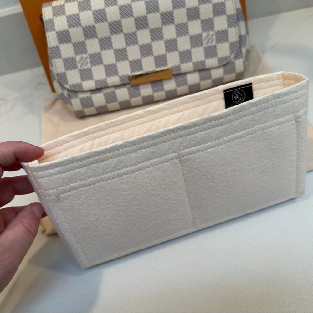 Brand New ZOOMONI Organizer for LV Favorite MM in Custard Cream Felt 1.2 mm